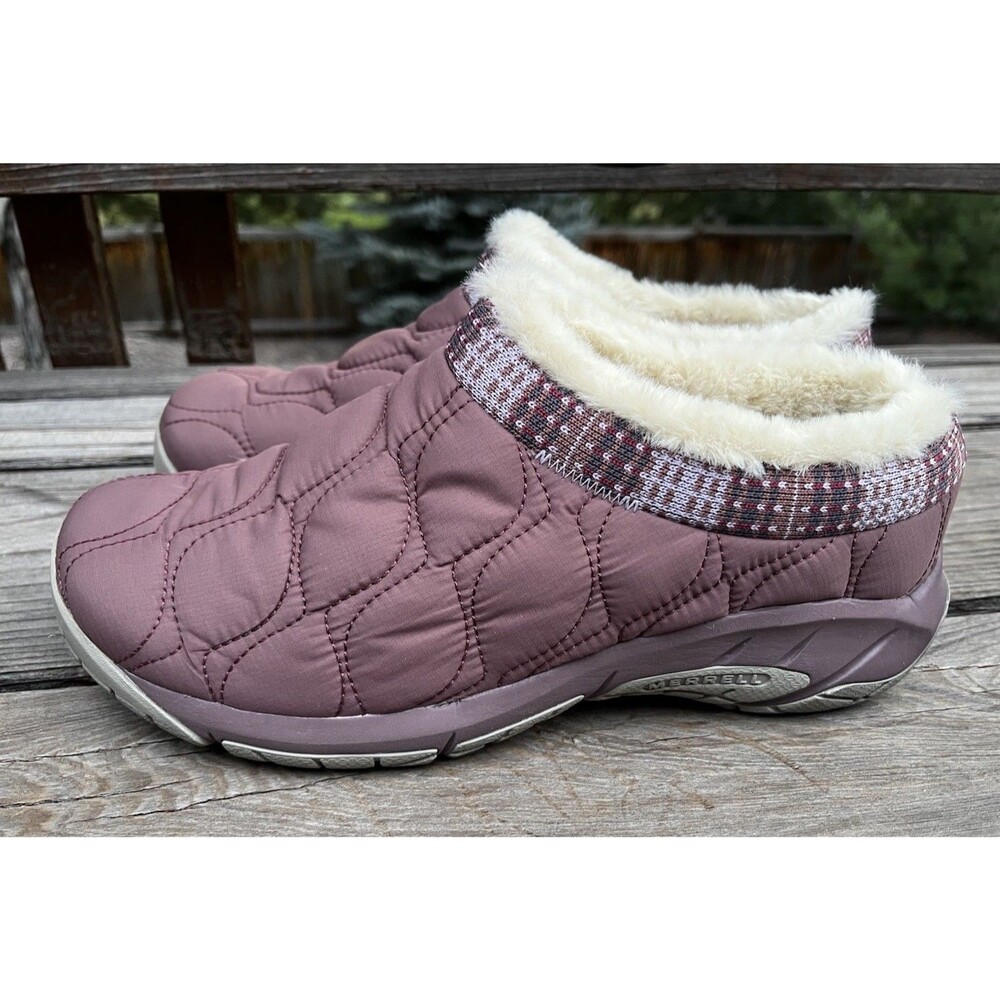 Merrell Encore Ice 4 Puff Women's 7.5 Faux Fur Lined Clogs Slip On Shoes J004866 - Picture 5 of 12